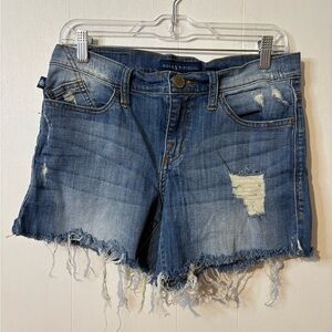 Rock & Republic Frayed Hem Blue Jean Shorts